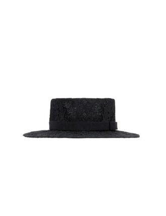 Lace Boater Black Online