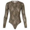 Lace Bodysuit Dark Olive Online Lace Bodysuit Dark Olive Online