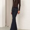 Lace Knit Turtleneck Sweater Black Online Lace Knit Turtleneck Sweater Black Online