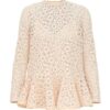 Lace Peplum Blouse Cream Online Lace Peplum Blouse Cream Online