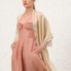 Lace Silk Stole Cream Online