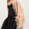 Lace Silk Stole Peach Online Lace Silk Stole Peach Online