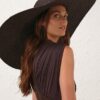 Long Brim Sunhat Espresso Online