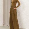 Long Sleeved Bodysuit Khaki Online Long Sleeved Bodysuit Khaki Online