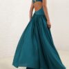 Luna Asymmetric Jersey Dress Teal Online Luna Asymmetric Jersey Dress Teal Online