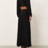 Luna Gathered Maxi Skirt Black Online Luna Gathered Maxi Skirt Black Online