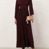 Luna Billow Maxi Dress Mahogany Online Luna Billow Maxi Dress Mahogany Online
