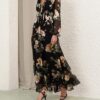 Luna Burnout Sheath Dress Black Rose Online Luna Burnout Sheath Dress Black Rose Online
