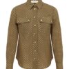 Luna Cargo Shirt Olive Dot Online Luna Cargo Shirt Olive Dot Online
