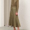 Luna Cargo Shirt Olive Dot Online Luna Cargo Shirt Olive Dot Online