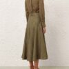 Luna Cargo Shirt Olive Dot Online Luna Cargo Shirt Olive Dot Online