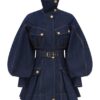 Luna Denim Utility Mini Dress Harbour Blue Online Luna Denim Utility Mini Dress Harbour Blue Online
