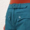 Luna Drill Flare Pant Teal Online Luna Drill Flare Pant Teal Online