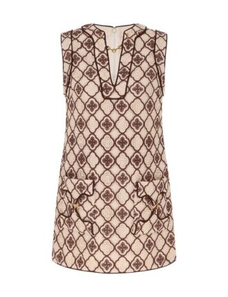Luna Guipure Shift Dress Chocolate Cream Online
