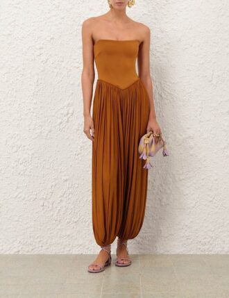 Luna Jersey Jumpsuit Whisky Online