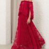 Luna Lace Billow Gown Fuchsia Online Luna Lace Billow Gown Fuchsia Online