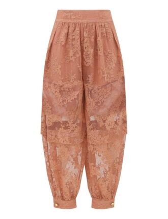 Luna Lace Harem Pant Peach Online