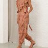 Luna Lace Harem Pant Peach Online Luna Lace Harem Pant Peach Online