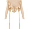 Luna Lace Long Sleeved Bodice Cream Online
