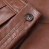 Luna Leather Barrel Pant Radical Brown Online