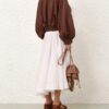 Luna Leather Bomber Jacket Radical Brown Online Luna Leather Bomber Jacket Radical Brown Online