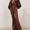 Luna Leather Bomber Jacket Radical Brown Online Luna Leather Bomber Jacket Radical Brown Online