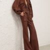 Luna Leather Bomber Jacket Radical Brown Online Luna Leather Bomber Jacket Radical Brown Online