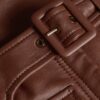 Luna Leather Flare Pant Radical Brown Online
