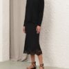 Luna Merino Lace Midi Skirt Black Online Luna Merino Lace Midi Skirt Black Online