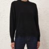 Luna Merino Lace Sweater Black Online Luna Merino Lace Sweater Black Online