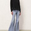Luna Merino Lace Sweater Black Online Luna Merino Lace Sweater Black Online