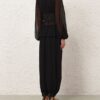 Luna Peplum Blouse Black Online Luna Peplum Blouse Black Online