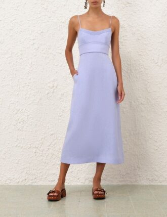 Luna Pleated Frill Skirt Dusty Pink Online