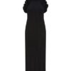 Luna Ruffle Midi Dress Black Online Luna Ruffle Midi Dress Black Online