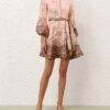 Luna Ruffle Midi Dress Peony Online
