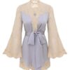 Luna Satin Wrap Top Powder Blue Online