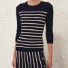 Luna Striped Top Navy/Cream Online Luna Striped Top Navy/Cream Online