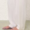 Luna Twill Barrel Pant White Online Luna Twill Barrel Pant White Online