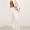Luna Twill Barrel Pant White Online Luna Twill Barrel Pant White Online