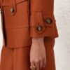 Luna Utility Jacket Dark Caramel Online Luna Utility Jacket Dark Caramel Online