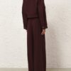 Luna Wool Cargo Jacket Mahogany Online