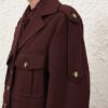 Luna Wool Cargo Jacket Mahogany Online