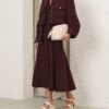 Luna Wool Cargo Jacket Mahogany Online