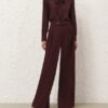 Luna Wool Tailored Pant Mahogany Online Luna Wool Tailored Pant Mahogany Online