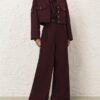 Luna Wool Tailored Pant Mahogany Online Luna Wool Tailored Pant Mahogany Online