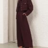 Luna Wool Tailored Pant Mahogany Online Luna Wool Tailored Pant Mahogany Online
