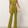 Luna Wool Waistcoat Pistachio Online