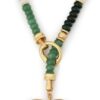 Mellow Stone Necklace Antique Gold/Malachite Online Mellow Stone Necklace Antique Gold/Malachite Online