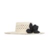 Orchid Boater Natural/Black Online Orchid Boater Natural/Black Online