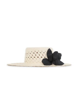 Orchid Boater Natural/Black Online
